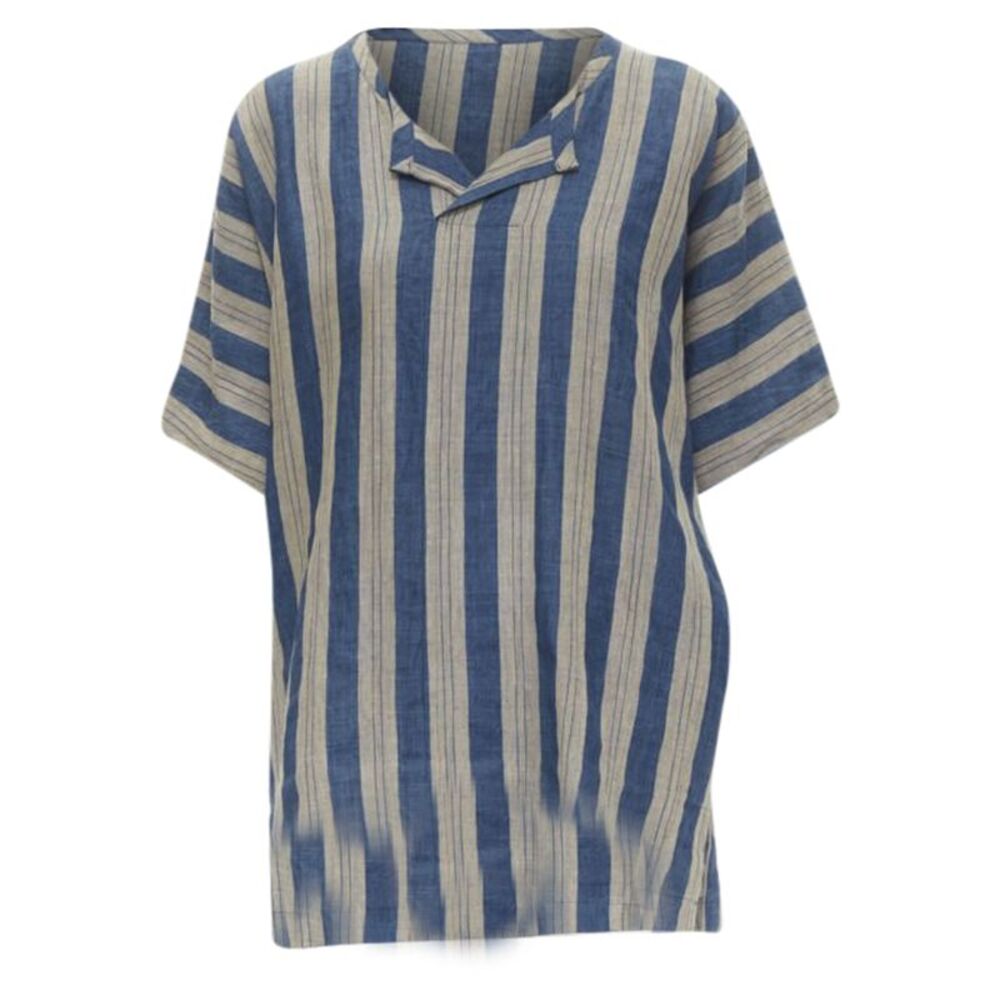 Comme des Garcons striped linen boxy fit shirt